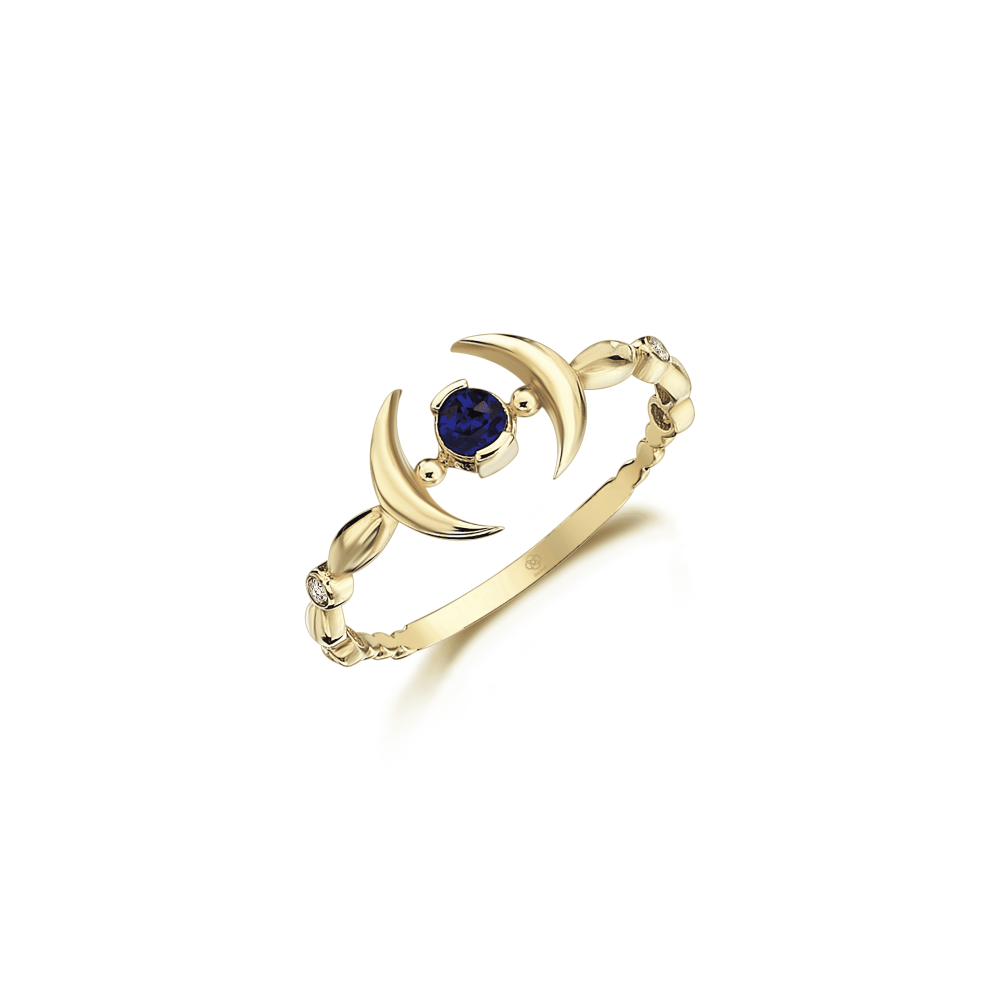 Mystic Blue Amethyst Ring - 1