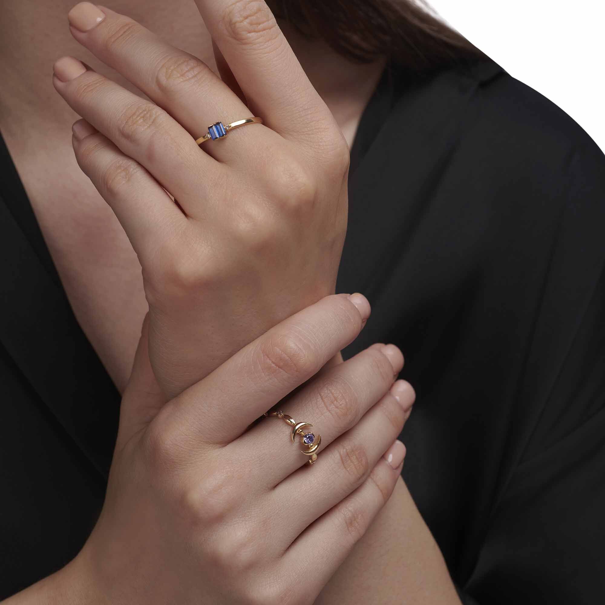 Mystic Purple Amethyst Ring - Üsküplü