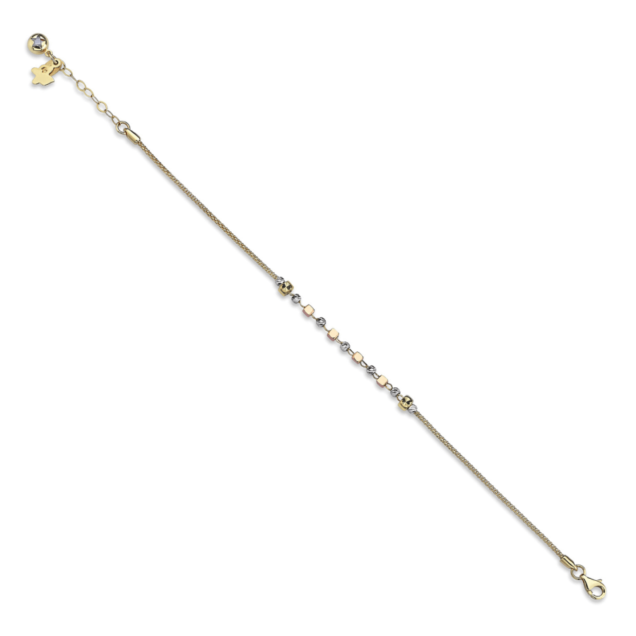 One Line Tricolor Cube Dorikas Bracelet - Üsküplü (1)