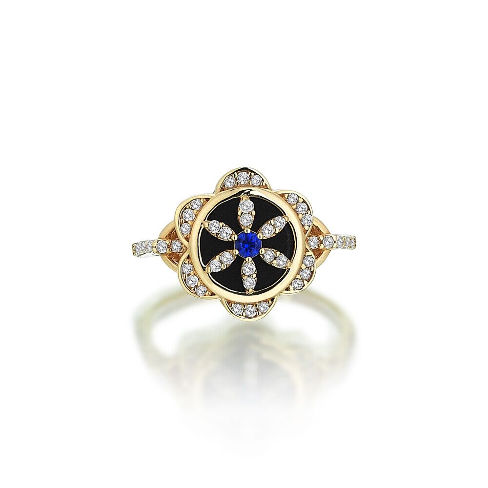 Onyx Flower Ring - Üsküplü (1)