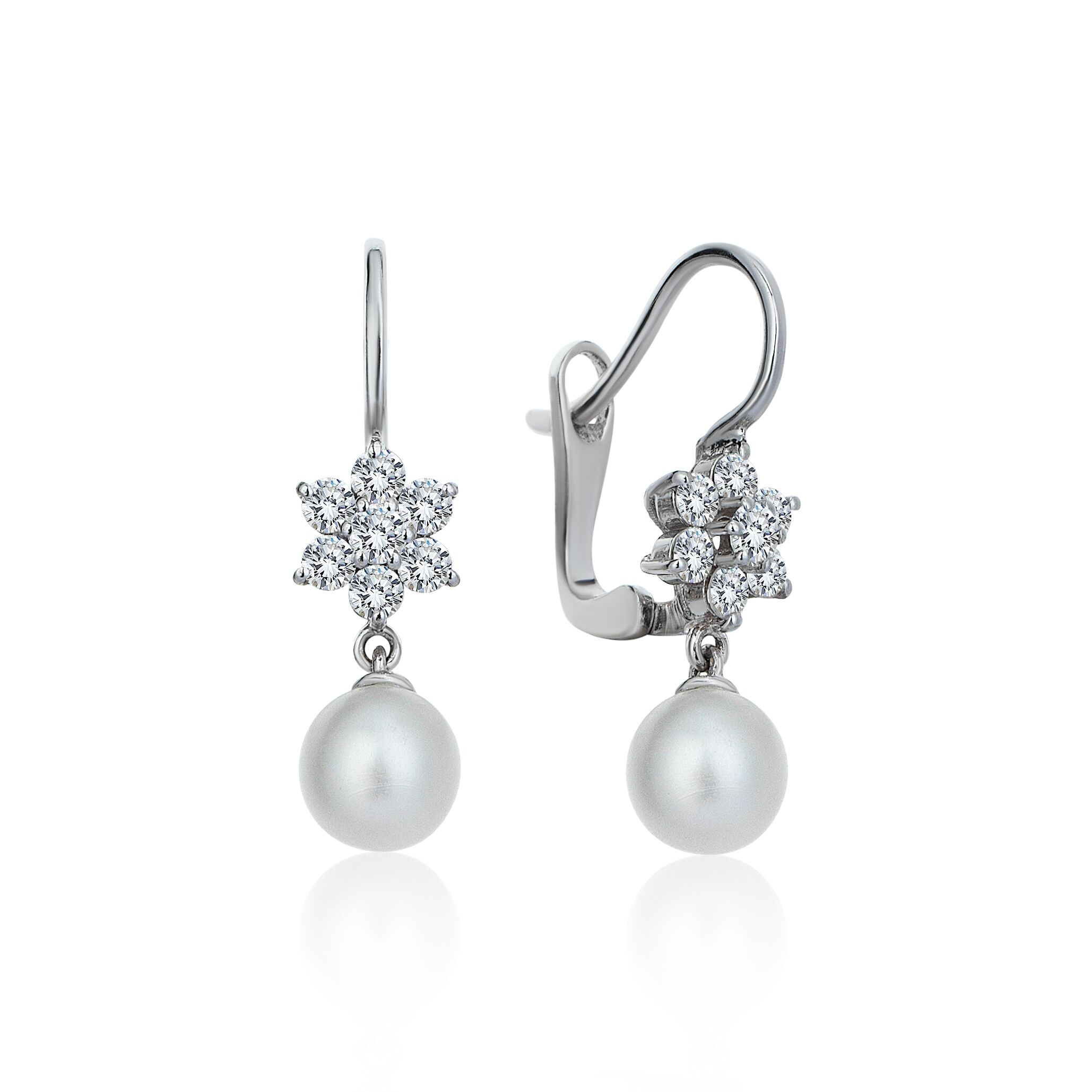 Pearl Drops Diamond Earring - Üsküplü (1)