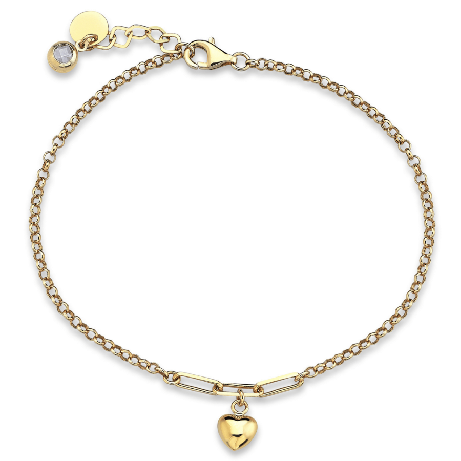 Petite Heart Charm Bracelet - Üsküplü