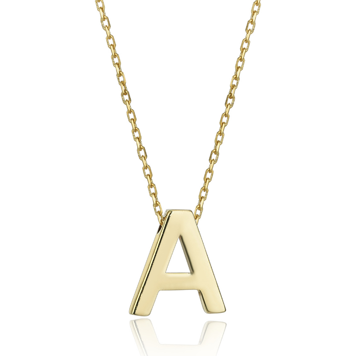 Petite Letter A Necklace - 1