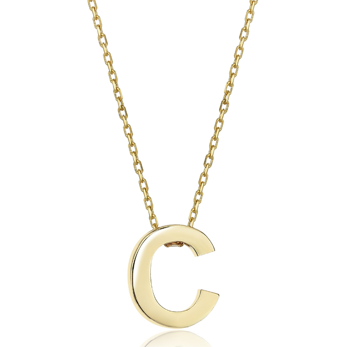 Petite Letter C Necklace - 1