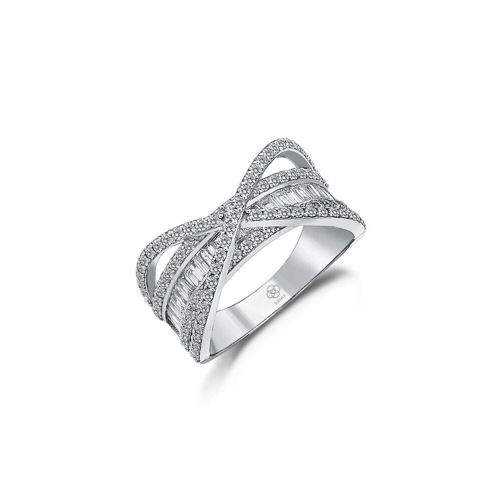 Petite X Diamond Ring - 1