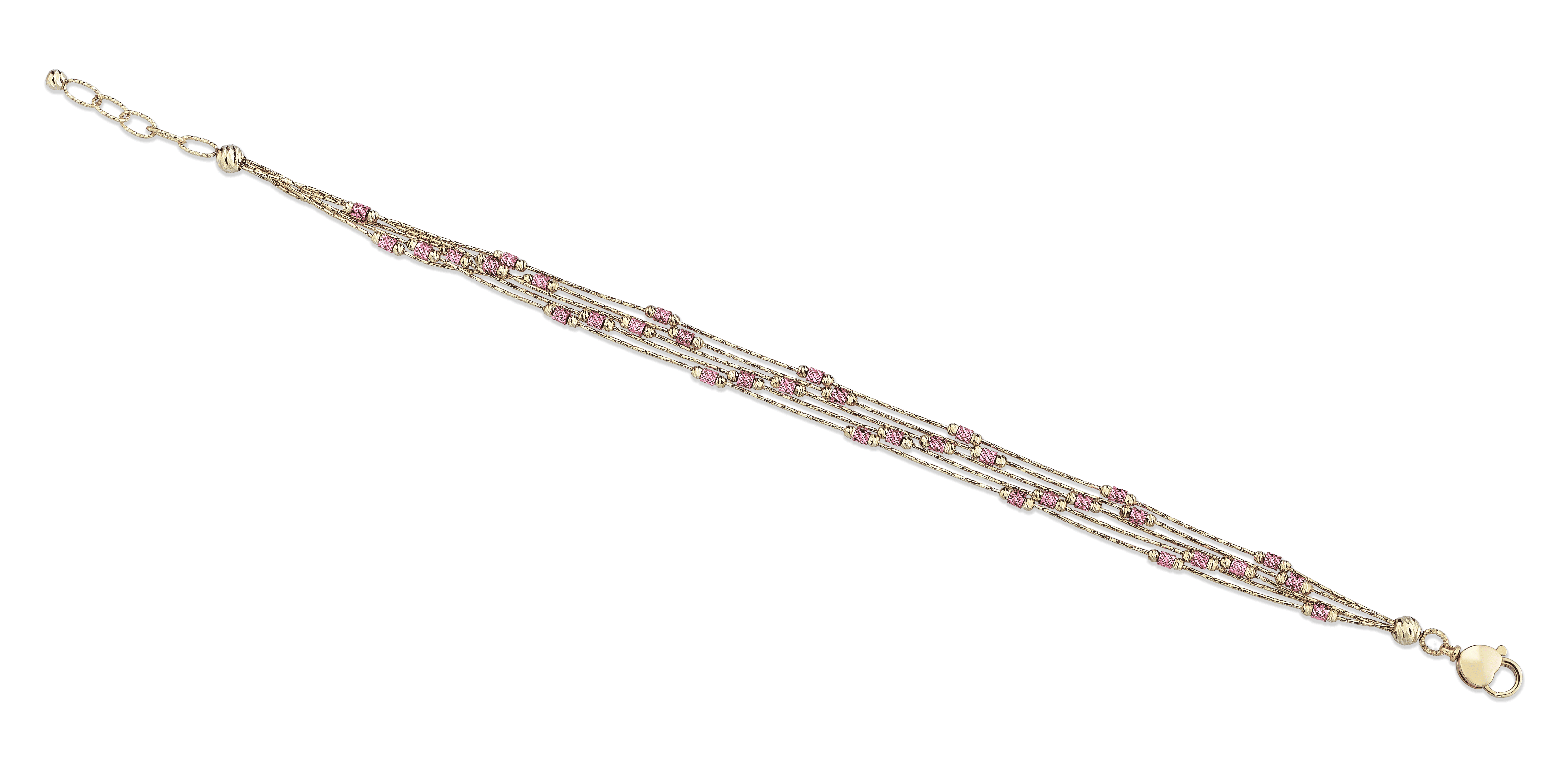 Pink Enamel Bracelet - 2