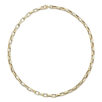 Polished Oval Chain Necklace - 2