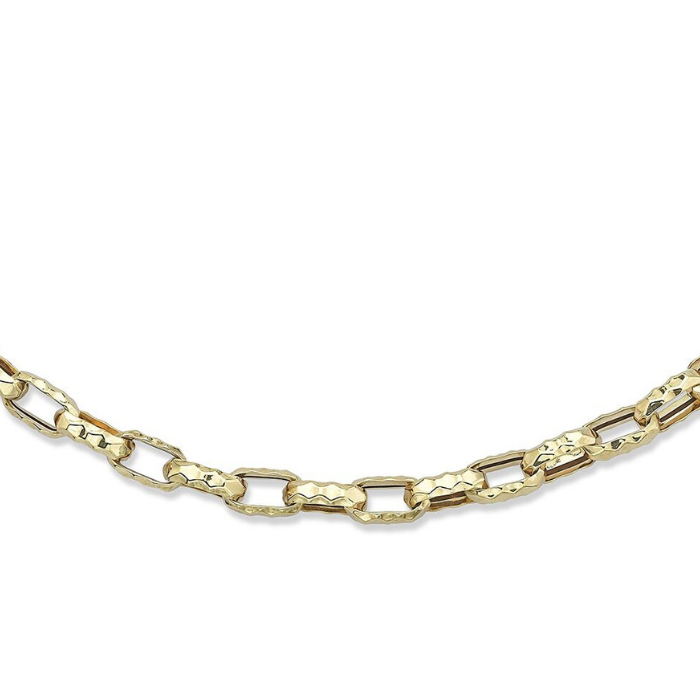 Polished Oval Chain Necklace - Üsküplü