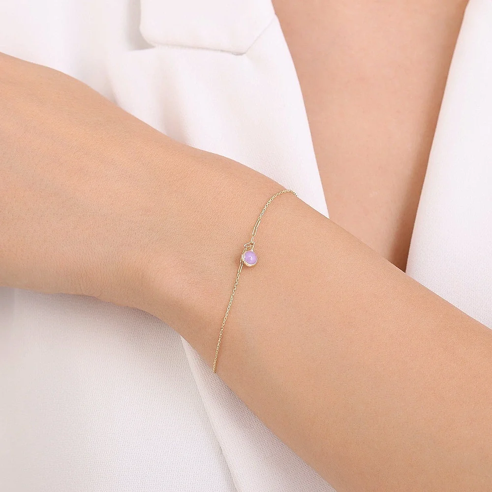 Purple Charm Bracelet - 1