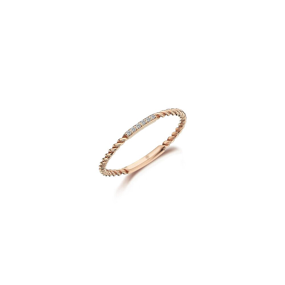 Rose Line Diamond Ring - Üsküplü