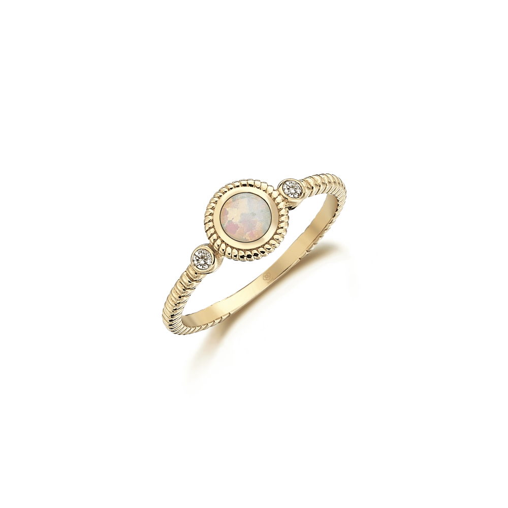 Diamond Circle Girosol Ring - 1
