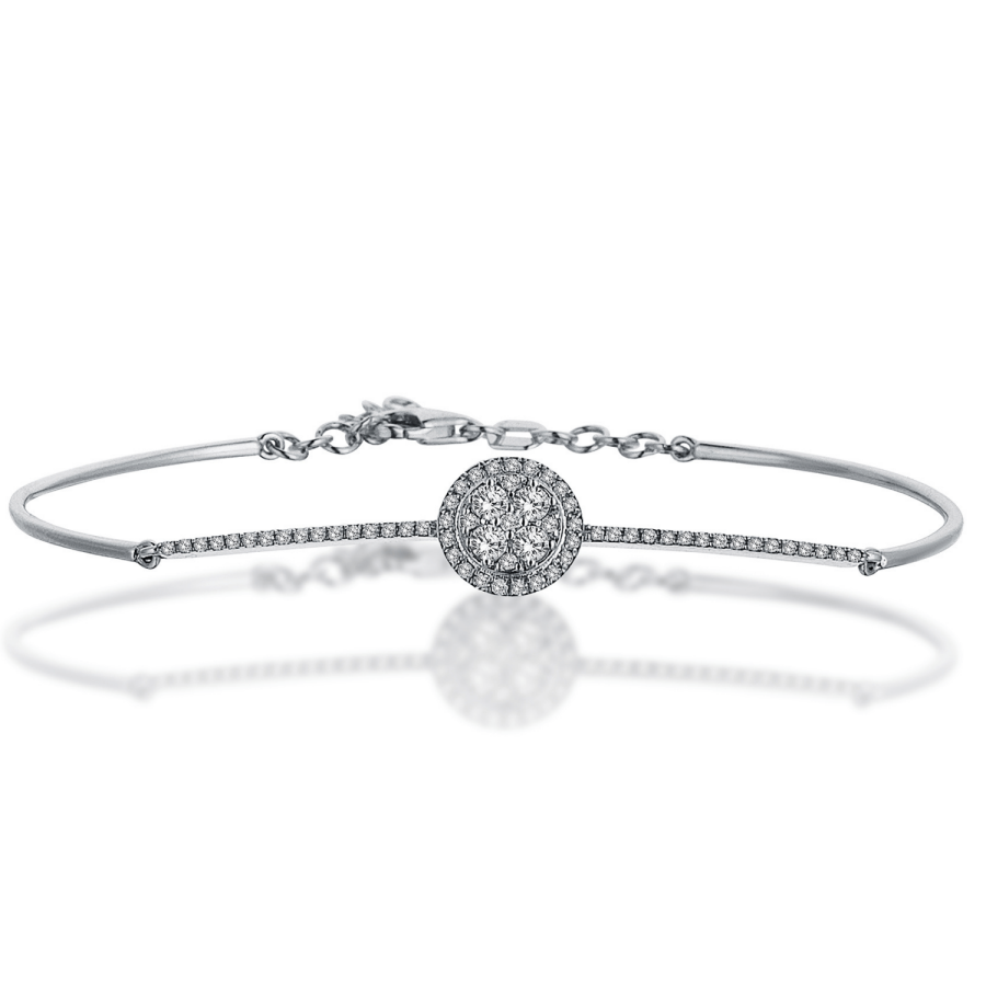 Roundy Baguette Diamond Bracelet - Üsküplü