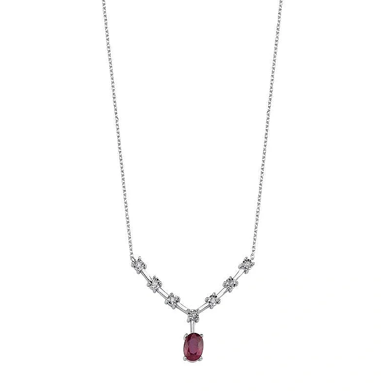 Ruby Bone Necklace - 1