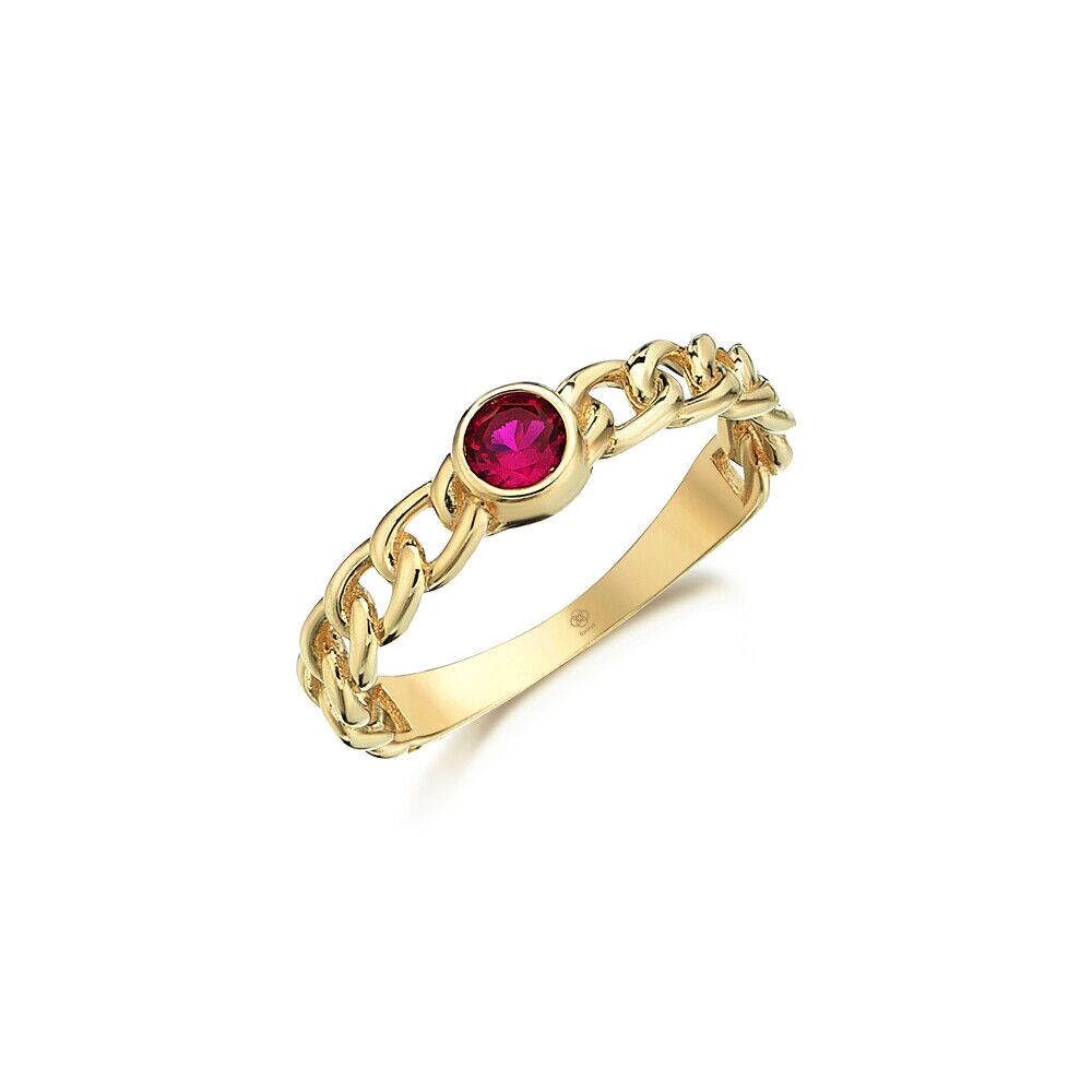 Ruby Links Ring - Üsküplü