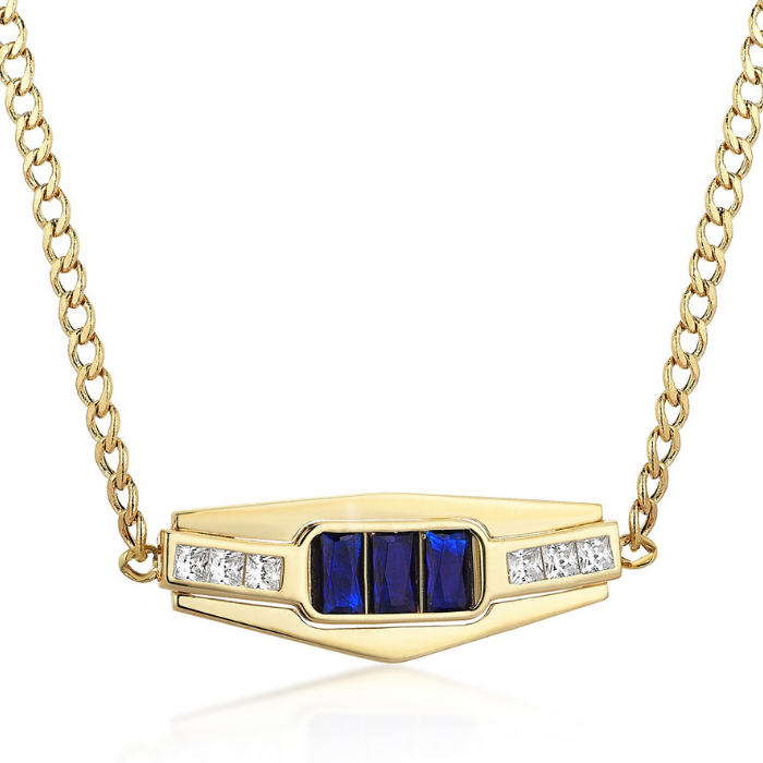 Sapphire in Five Necklace - 1