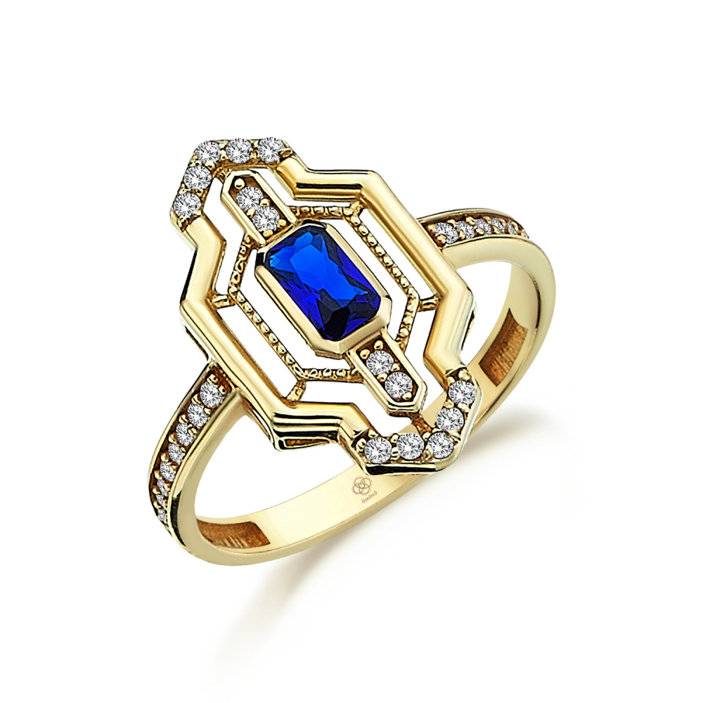 Sapphire Queen Ring - Üsküplü