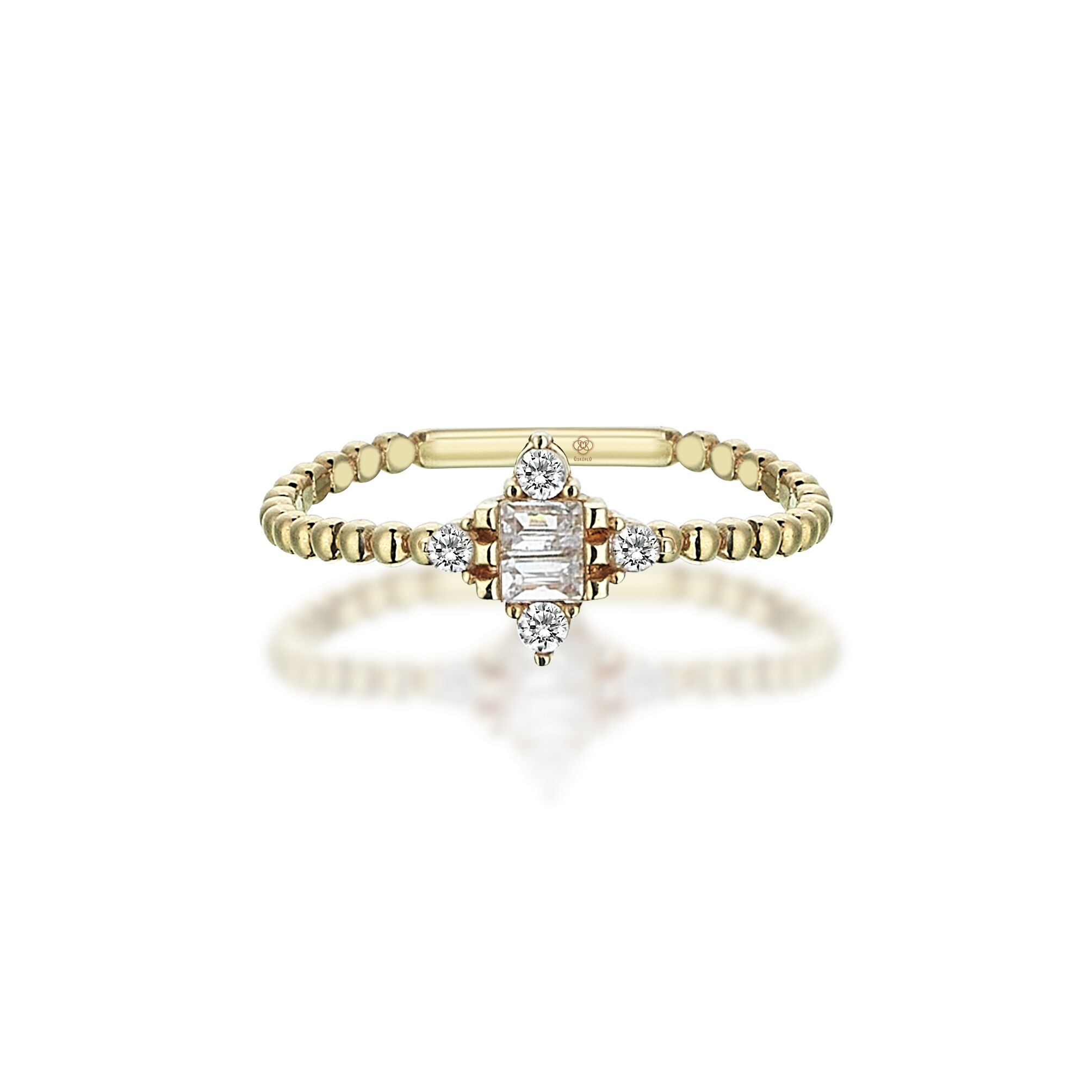 Scarlet Baguette Ring - 2