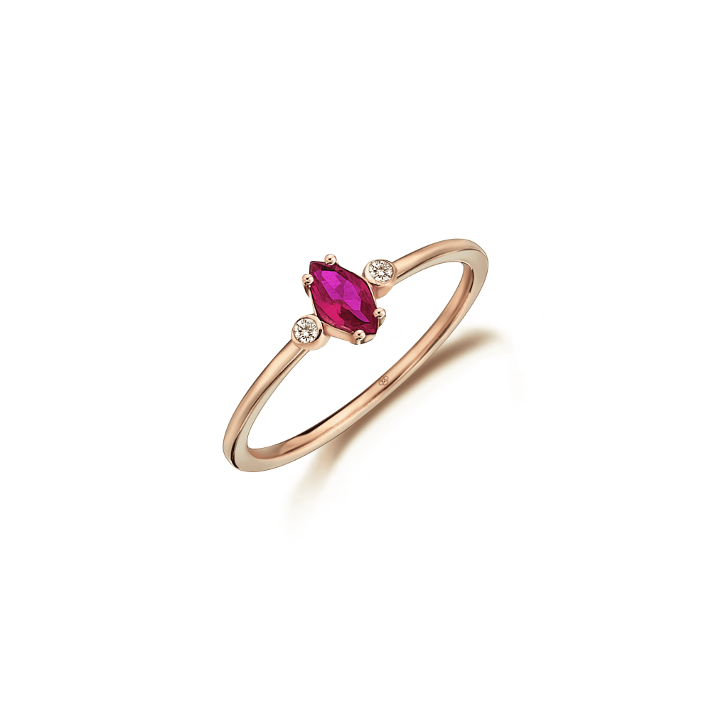 Scarlet Ruby Ring - Üsküplü