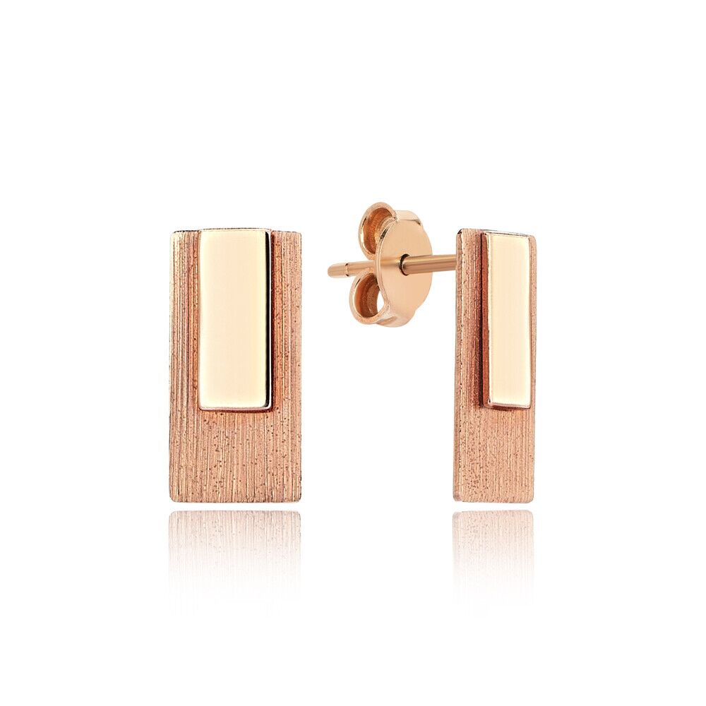 Sharp Edge Rose Earring - Üsküplü