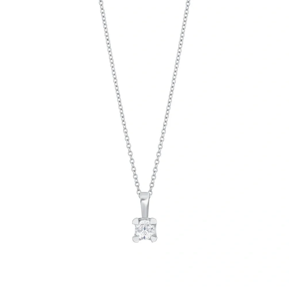 Shiny Solitaire Necklace - 3