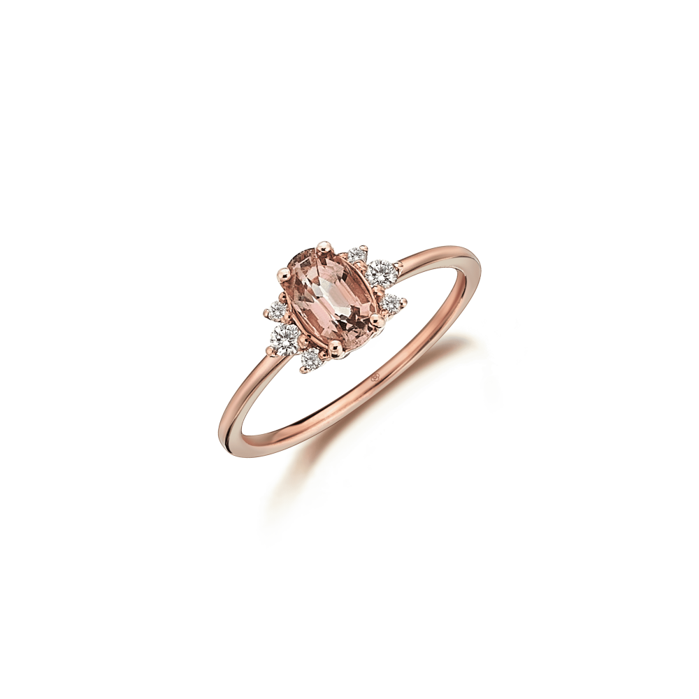 Soft Pink Radiance Ring - 1