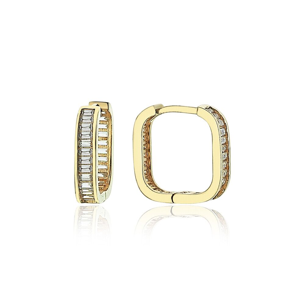 Square Baguette Earring - Üsküplü