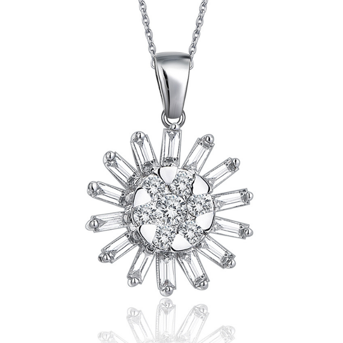 Star in a Sun Diamond Necklace - 1