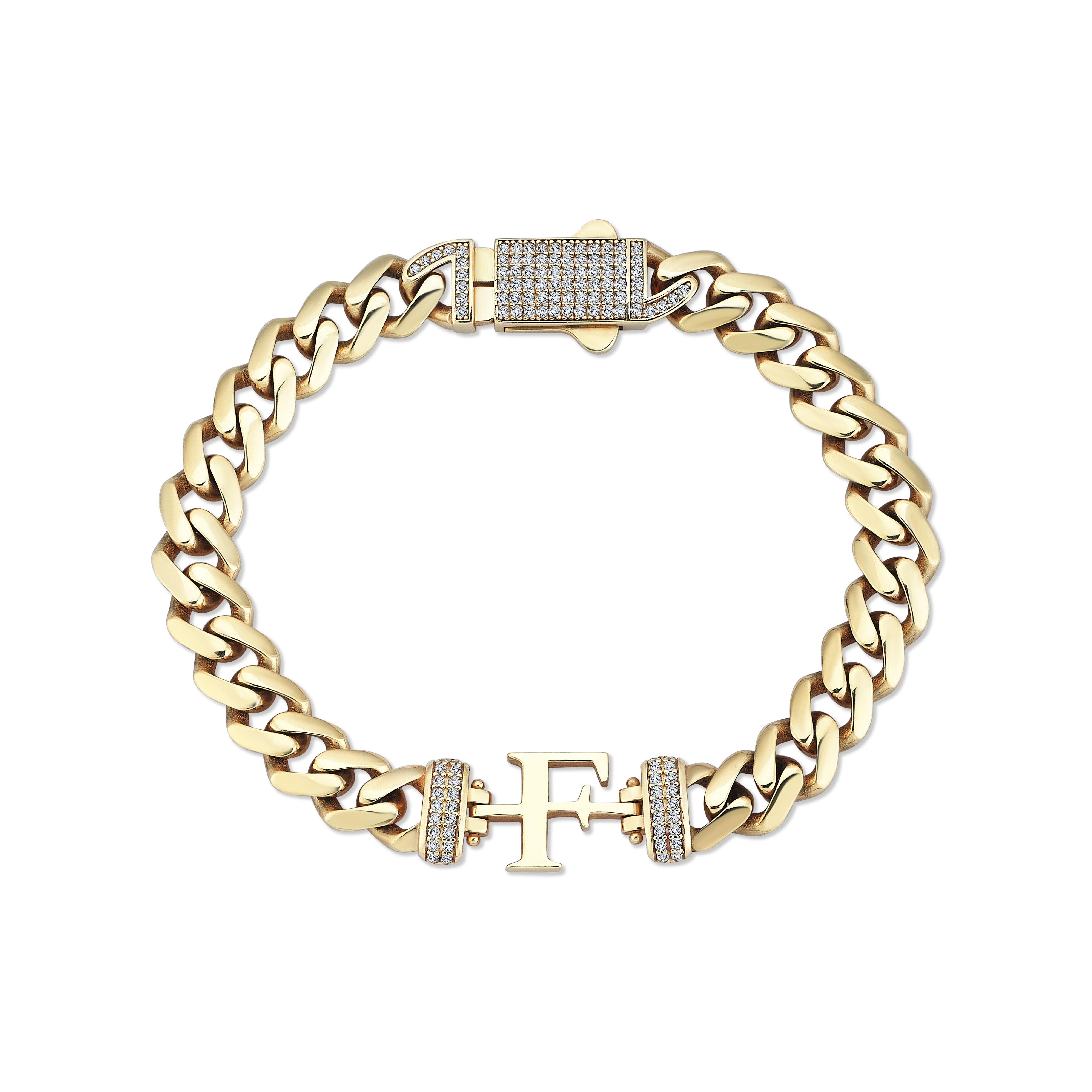 Stoney Letter F Bracelet - Üsküplü