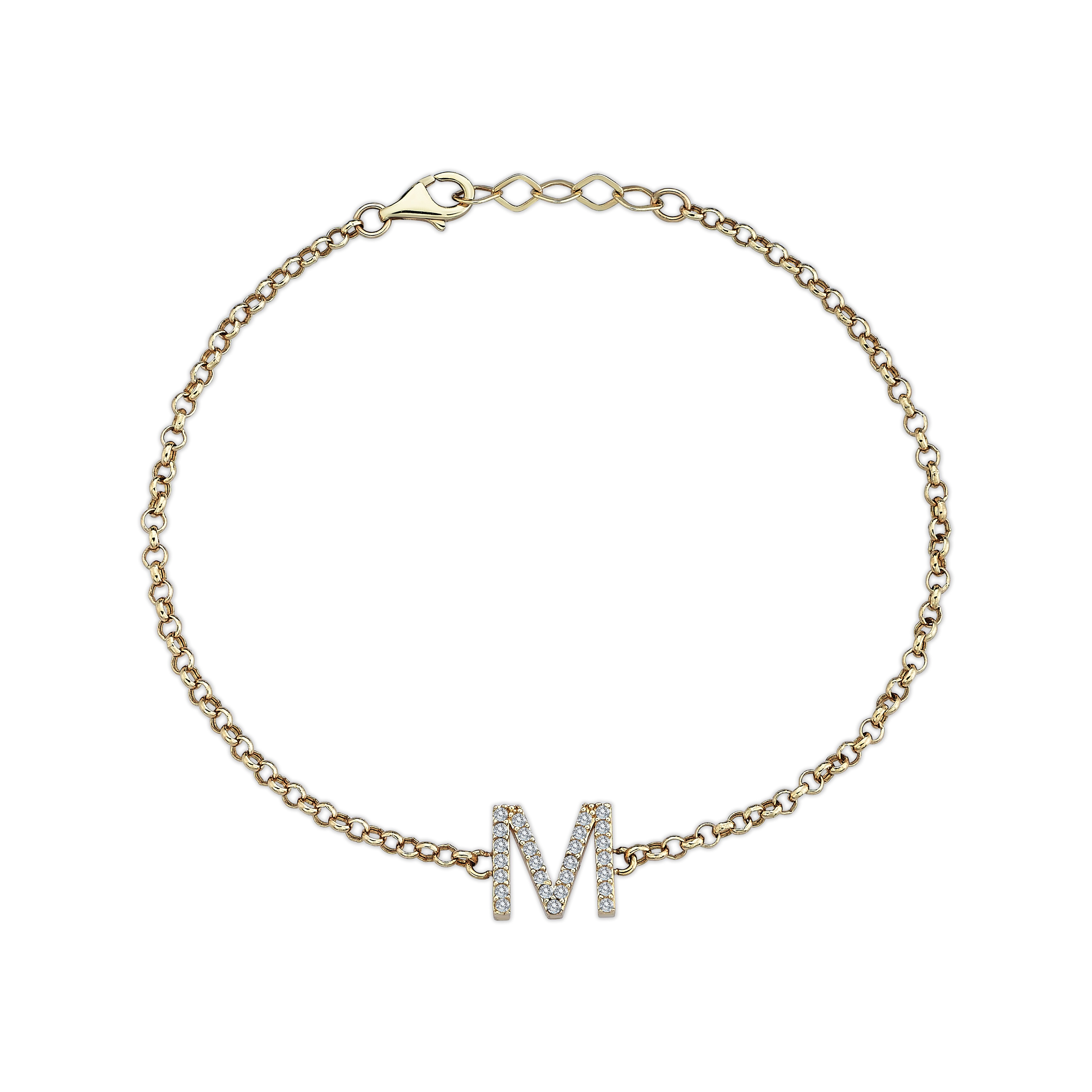 Stoney Letter M Bracelet - Üsküplü