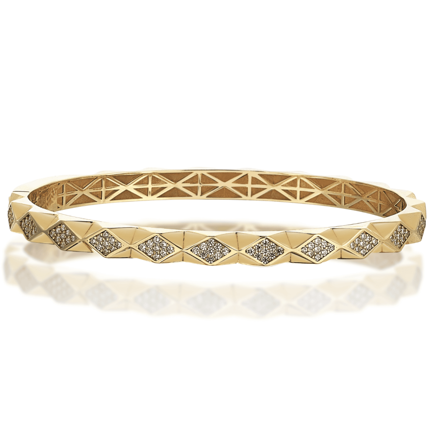 Stoney Rhombus Pin Cuff Bracelet - Üsküplü