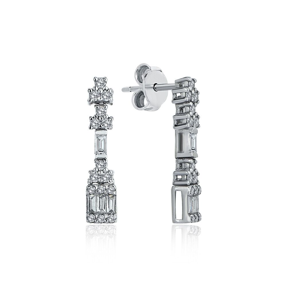Tetra Baguette Drop Earring - Üsküplü
