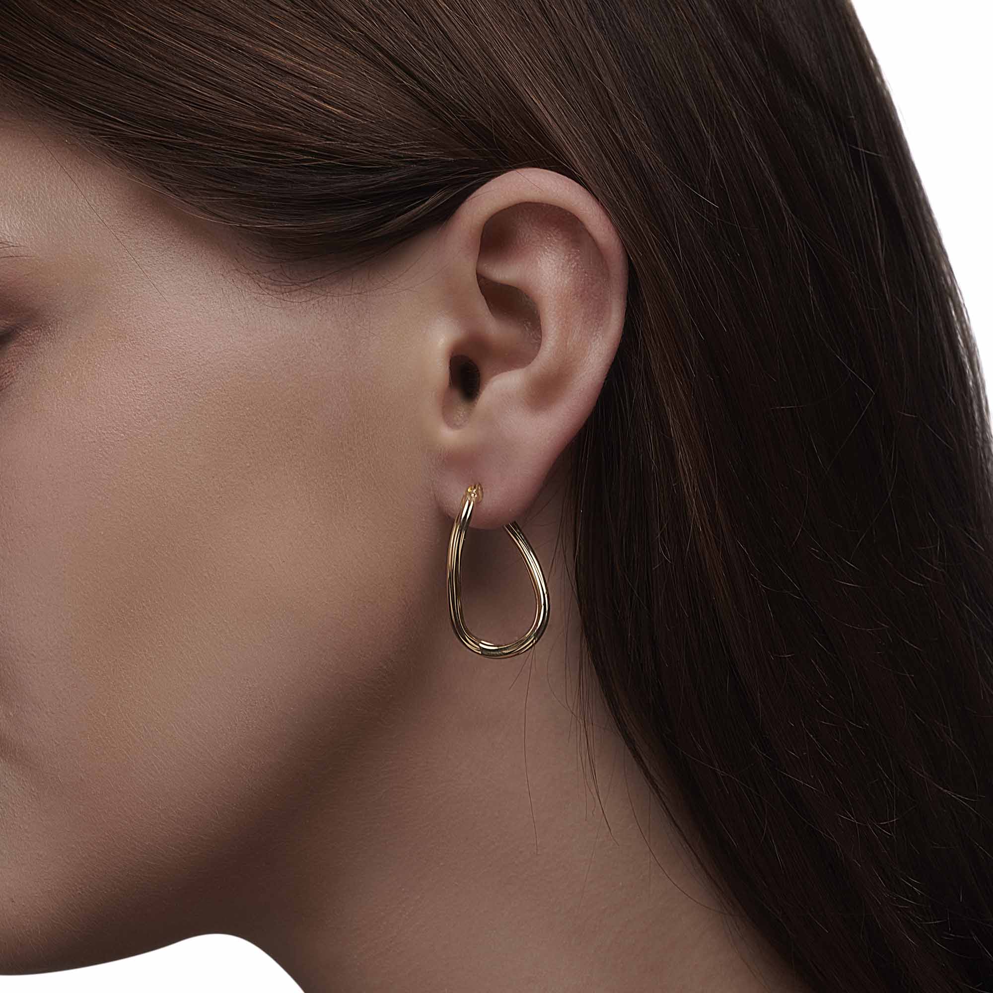 Thiny Folded Earring - Üsküplü