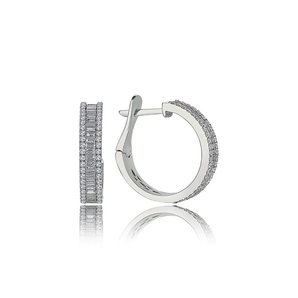 Timeless Round Diamond Earring - 1