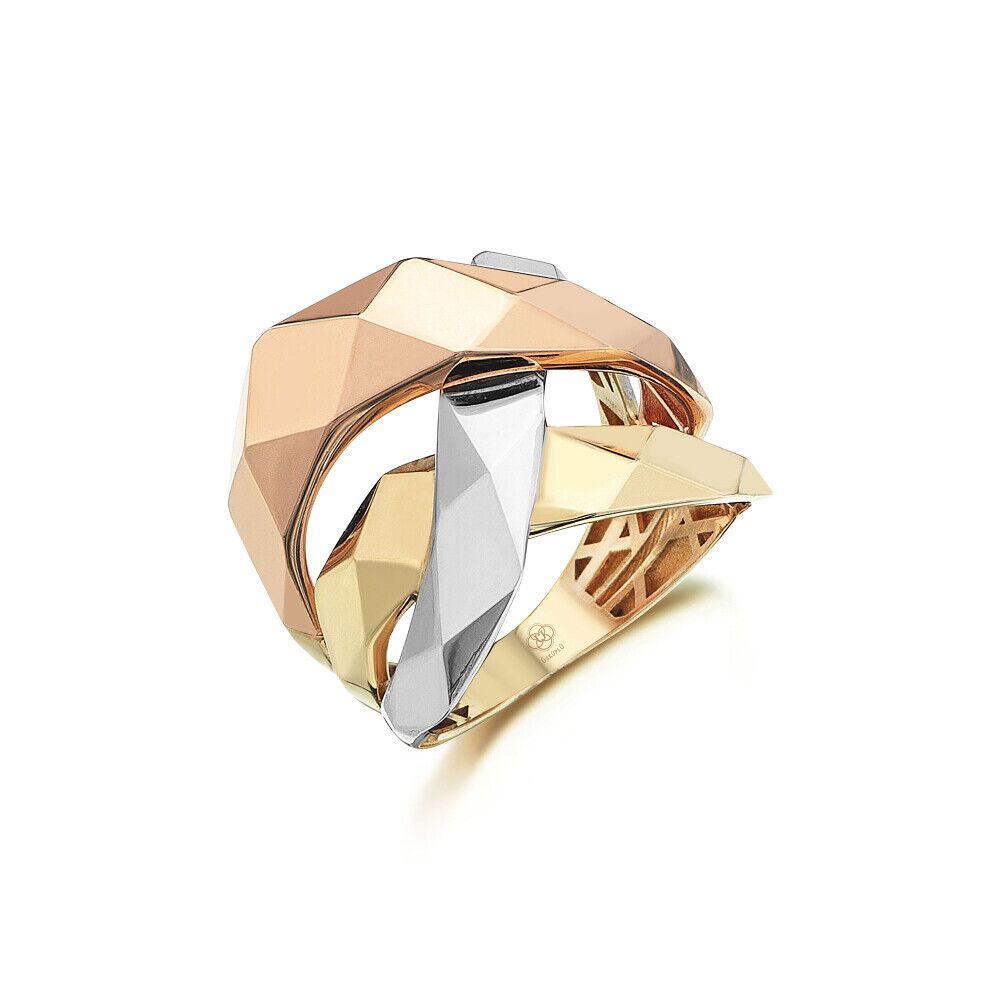 Tricolor Origami Ring - 1