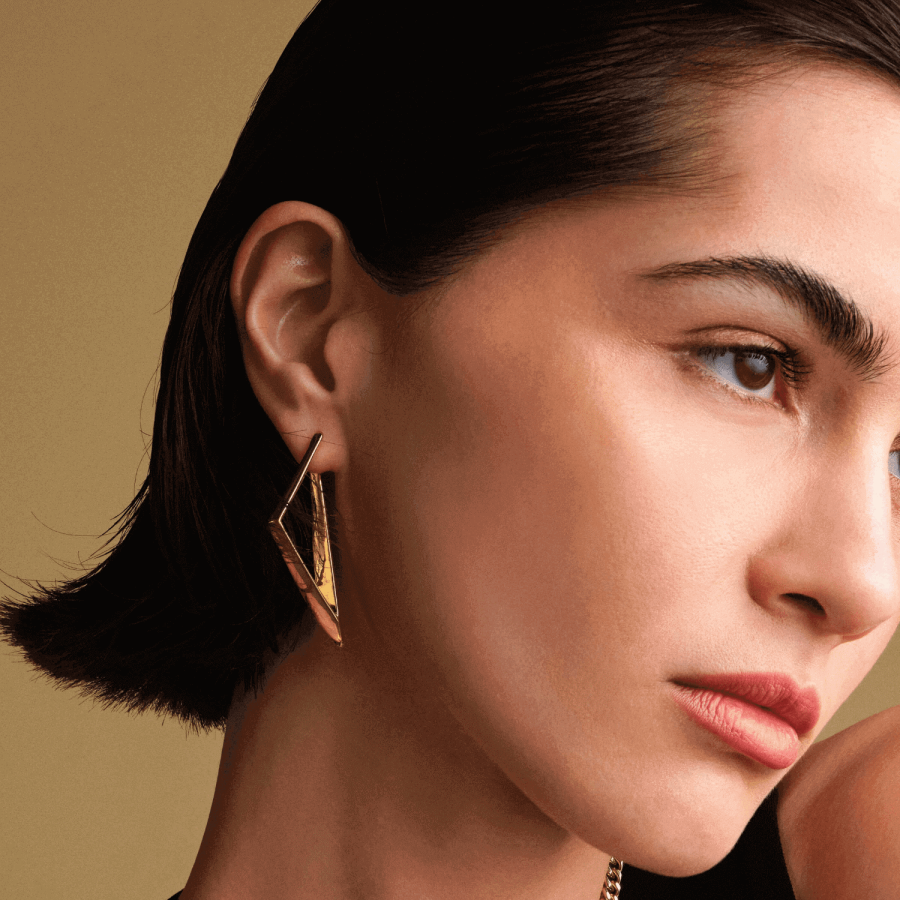 Trio the Edge Earring - Üsküplü