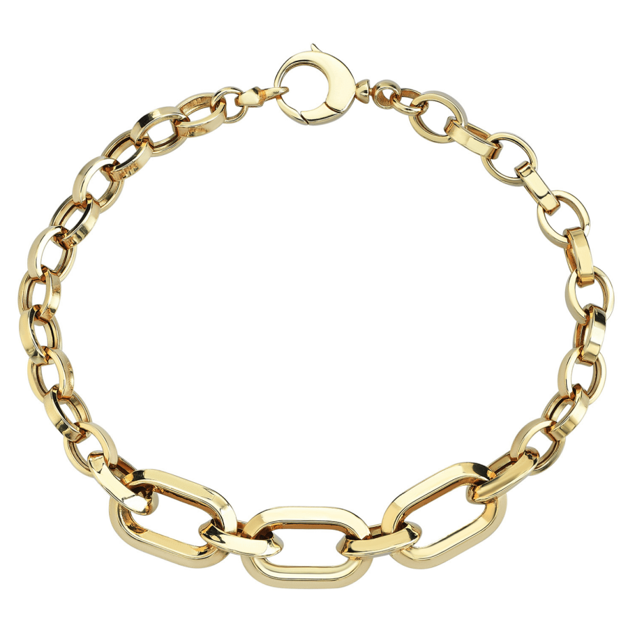 Triple Big Rectangles Chain Bracelet - Üsküplü