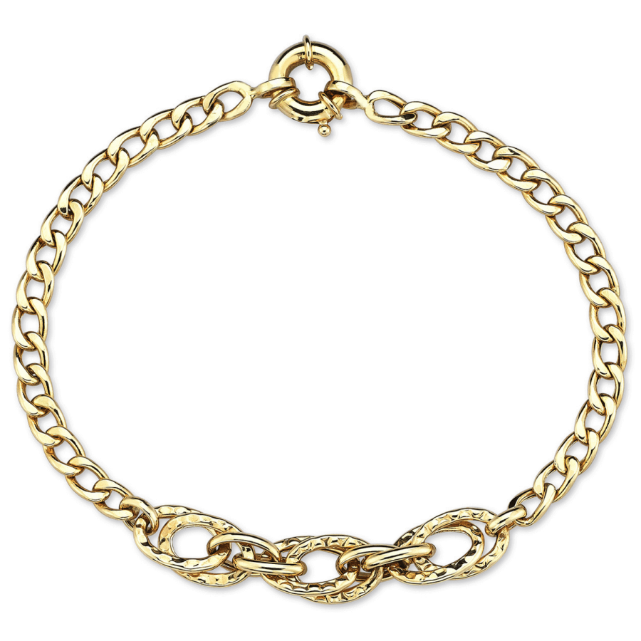 Triple Big Rolos Chain Bracelet - Üsküplü