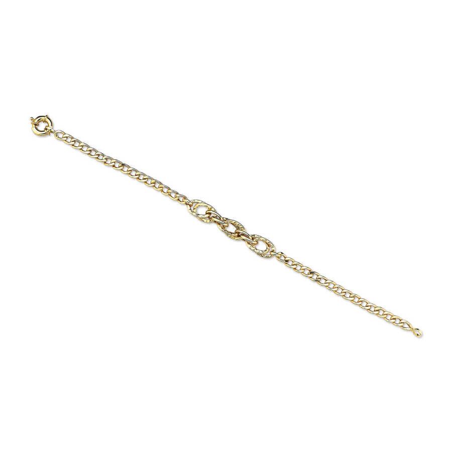 Triple Big Rolos Chain Bracelet - Üsküplü (1)
