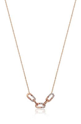 Triplet Paperclips Necklace - 1