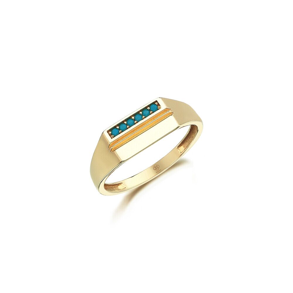 Turquoise Line Cavalero Ring - 1