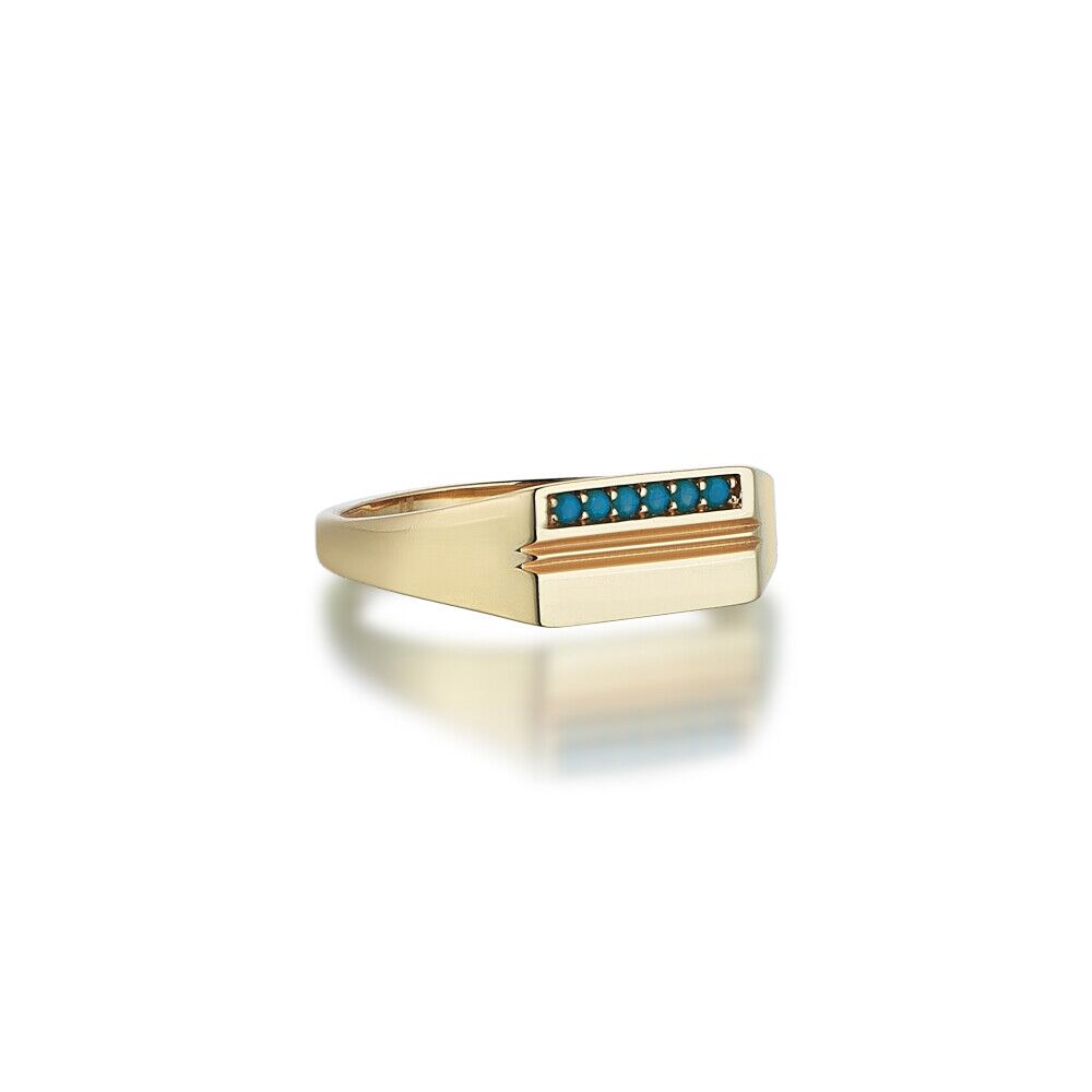 Turquoise Line Cavalero Ring - 2