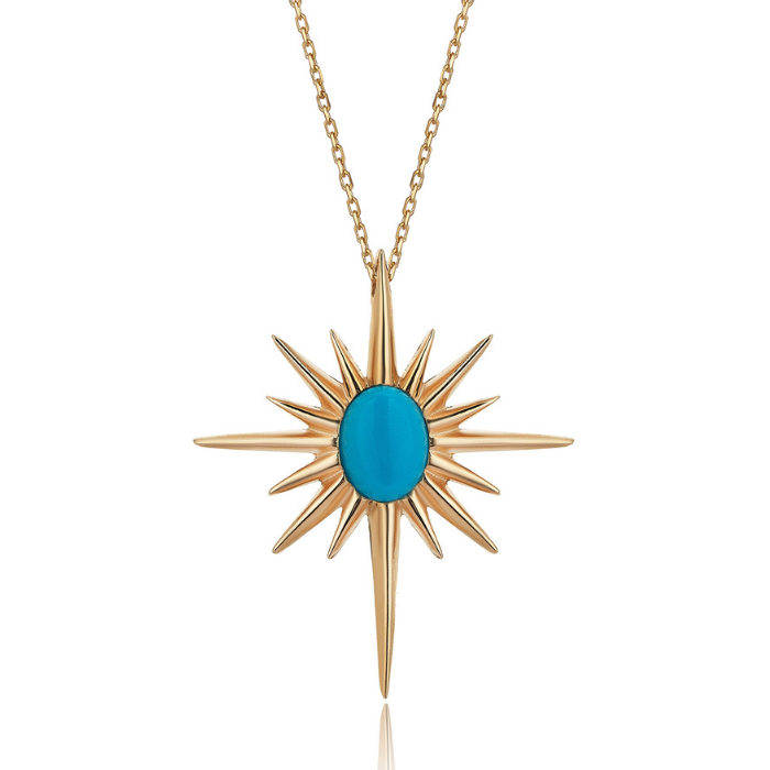 Turquoise North Star Necklace - 1
