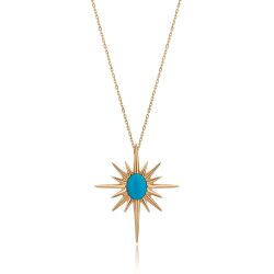 Turquoise North Star Necklace - Üsküplü