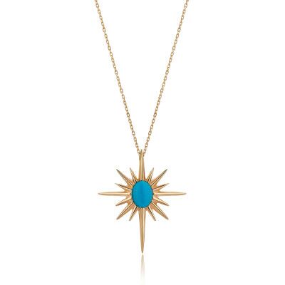 Turquoise North Star Necklace - 1