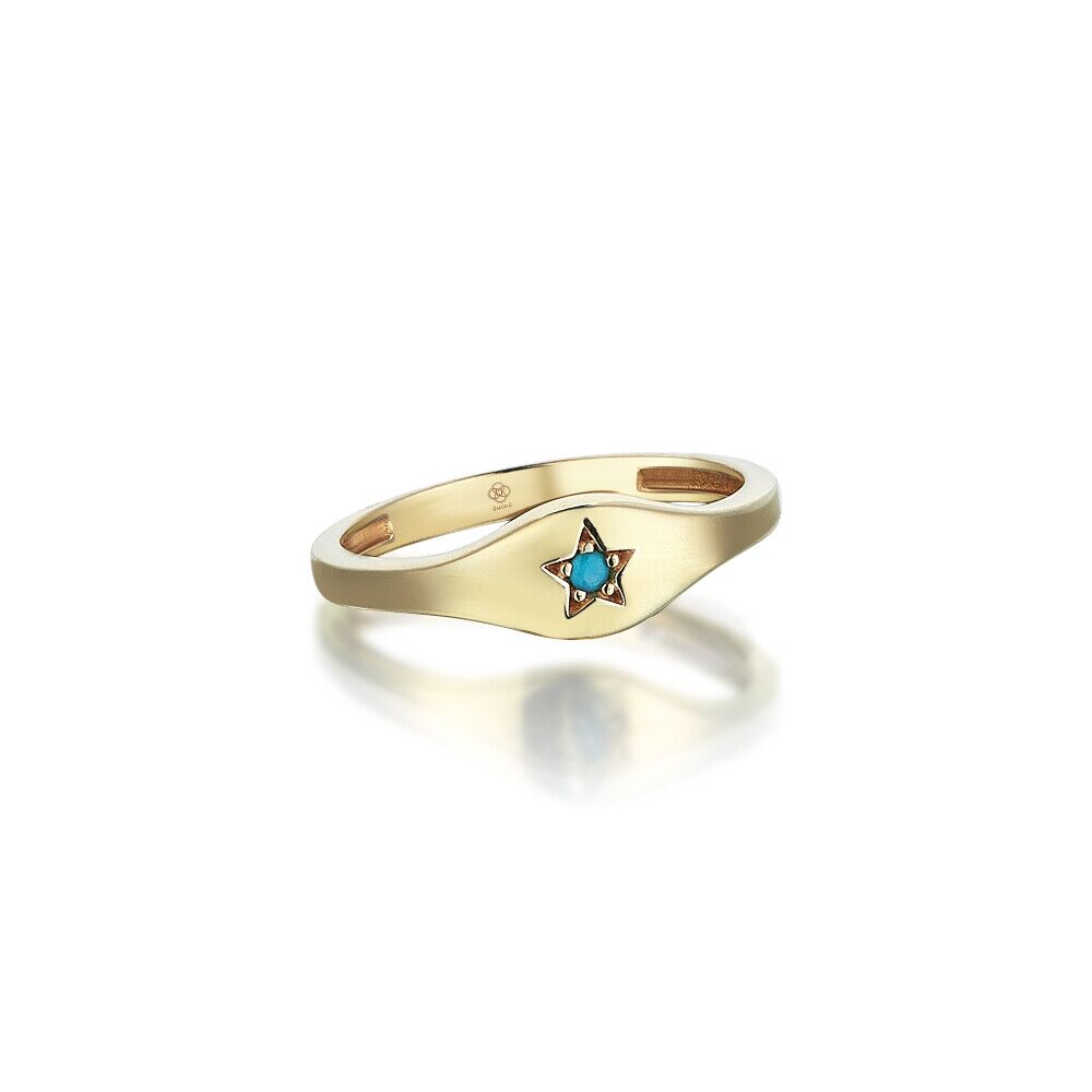 Turquiose Star Cavalero Ring - 3