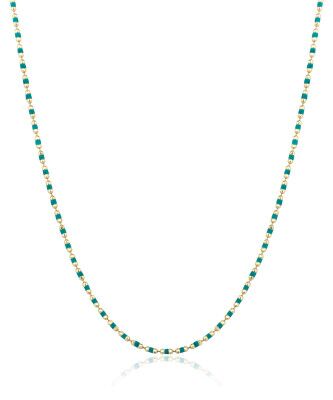 Turquoise Stones Chain Necklace - 2