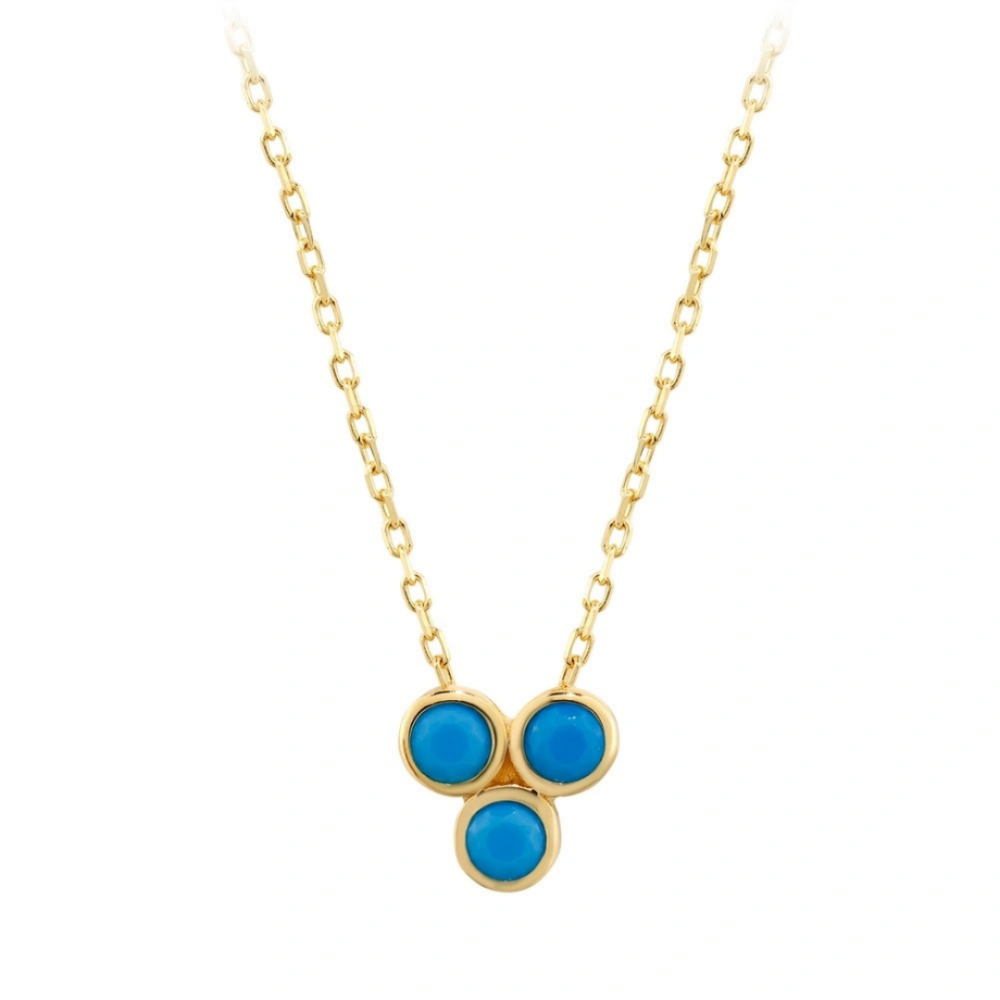 Turquoise Trio Necklace - Üsküplü