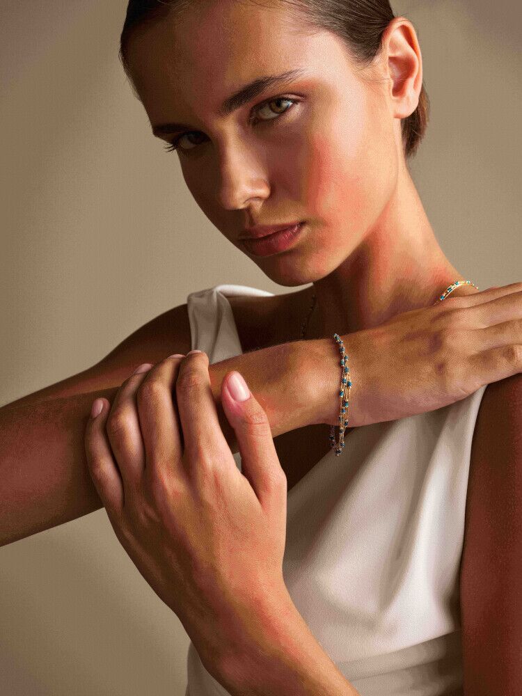 Turquoise Enamel Bracelet - Üsküplü