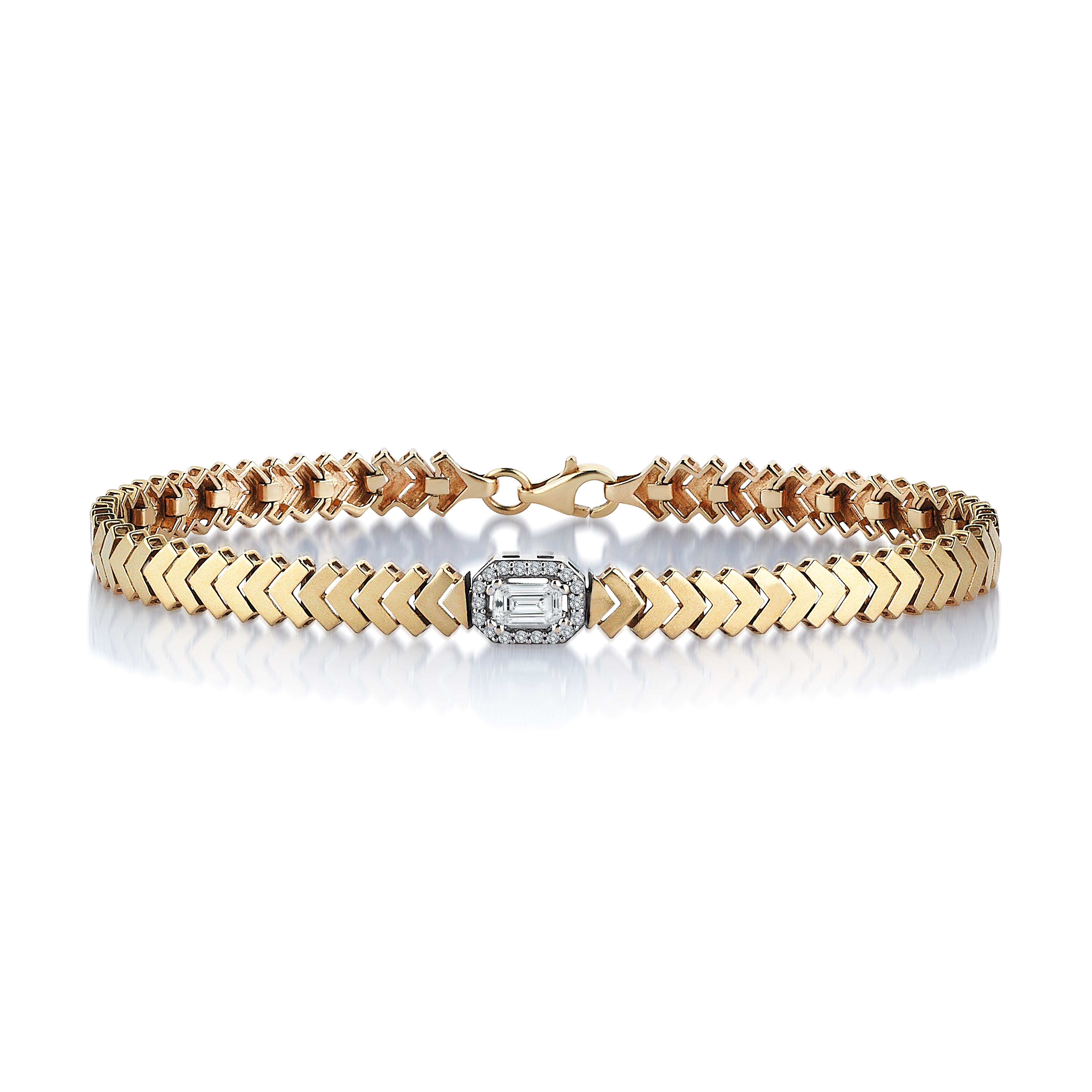 Uno Baguette Herringbone Bracelet - Üsküplü