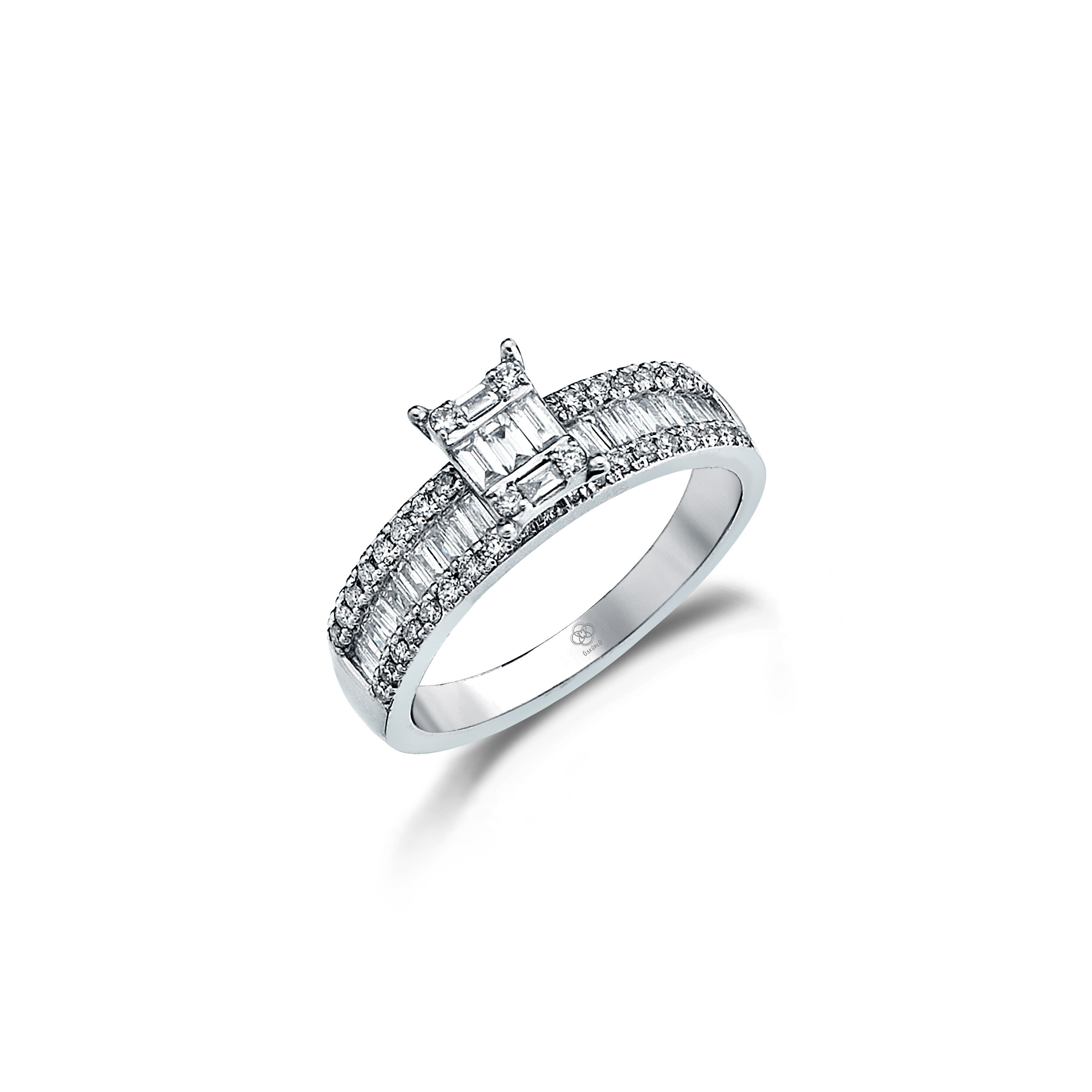 Uno Baguette on Half Eternity Ring - Üsküplü